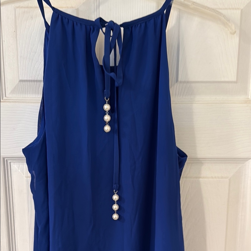 Blue Sleeveless Dress